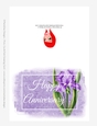 Beautiful Purple Iris Flower | Happy Anniversary 5x7 Quick Cut & Fold Greeting Card