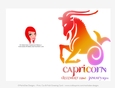 Quick Cut & Fold 5x7 Birthday Zodiac Greeting Card | Capricorn Sign | design 2