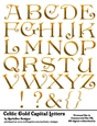 Celtic Irish Style Gold Capital Letters A4 Alphabet Sheet
