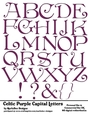 Celtic Irish Style Purple Capital Letters A4 Alphabet Sheet