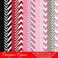 Valentines Day Colors 19 - Chevron (Zig Zag) Patterns Paper Backgrounds