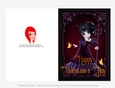 Little Cookie Girl Devil Quick Cut & Fold Valentines Day 5x7 Greeting Card - Black Hair 3