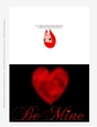 Red Heart Cut & Fold Be Mine Valentines Day 5x7 Greeting Card