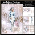 Beautiful Winter Season Woman Card Mini Kit - Mixed Sentiments