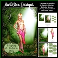 Beautiful Irish Elf in the Woods Card Mini Kit - Mixed Sentiments
