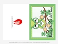Irish Owl - Happy St. Patricks Day 5x7 Cut & Fold Card (CU Allowed)