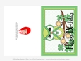 Irish Owl - March Birthday 5x7 Cut & Fold Card (CU Allowed)