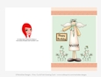 Primitive Angel - Happy Birthday 5x7 Cut & Fold Card (CU Allowed)