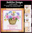 Beautiful Flower Basket 1 - Divorce Theme Mini Card Kit