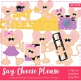 Say Cheese Please - Mice Clip Art Graphics