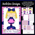 Cute Angel Girl 5 - Mini Card Kit with Mixed Sentiments
