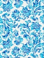 Deep Blue Watercolor - Damask Floral Design A4 Size Backing Paper