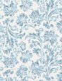 Pastel Blue Watercolor - Damask Floral Design A4 Size Backing Paper