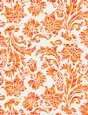 Tropical Sunset Watercolors - Damask Floral Design A4 Size Backing Paper