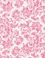Pink & Purple Watercolors - Damask Floral Design A4 Size Backing Paper