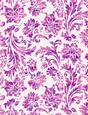 Pink Purple Watercolors - Damask Floral Design A4 Size Backing Paper