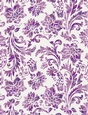 Purple Watercolors - Damask Floral Design A4 Size Backing Paper