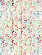 Modern Mix Colors Watercolors - Splashing Water Design A4 Size Backing Paper