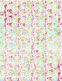 Pink, Blue & Green Colors Watercolors - Splashing Water Design A4 Size Backing Paper
