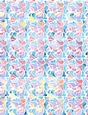 Pink, Blue & Purple Colors Watercolors - Splashing Water Design A4 Size Backing Paper