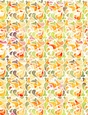 Summer Colors Watercolors - Splashing Water Design A4 Size Backing Paper