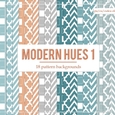 Modern Hues 1 - Scrapbook Size Pattern Backgrounds