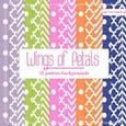 Wings of Petals - Scrapbook Size Patterns Backgrounds