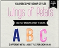 Wings of Petals - Metal Look - Photoshop Styles