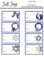 8 - 3.5x2 Hanukkah Holiday Gift Tags - Mixed Designs Sheet 3