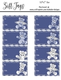 8 - 3.5x2 Hanukkah Holiday Gift Tags - Mixed Designs Sheet 5