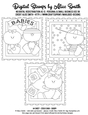Baby Blocks {set 2} Digital Stamps