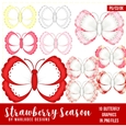 Strawberry Season - Butterfly Graphics