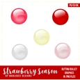Strawberry Season - Button Graphics