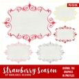 Strawberry Season - Blank Sentiment/ Journal Tag Graphics