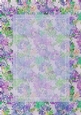 Purple Pink Green Blue Glitter Pattern with Vertical Sheer Topper - 5x7 Background