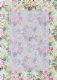 Green Red Purple Golden Glitter Pattern with Vertical Sheer Topper - 5x7 Background