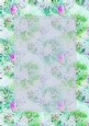 Green Purple Glitter Pattern with Vertical Sheer Topper - 5x7 Background