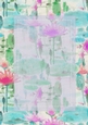 Lilly Pads & Flowers Oil Painting Look with Vertical Sheer Topper - 5x7 Background