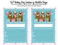 Birthday Party Invitation - Three Teddy Bears