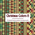 Christmas Colors 8 - 8x8 Plaid Tartan Backgrounds
