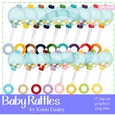 Baby Rattles Clip Art Graphics