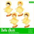 Bella - Little Easter Chick Clip Art Graphics