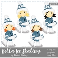 Bella - Little Ice Skating Girl Clip Art Graphics