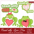 Toadally Love You - Pink Valentines Day Graphics