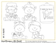 When I Grow Up I Want to Be A Nurse Digital Stamps