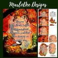 Autumn Dancing Leaves Card