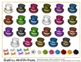 Hats, Bows & Flower Graphics