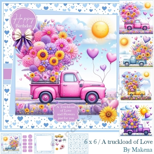 A truckload of love and flowers