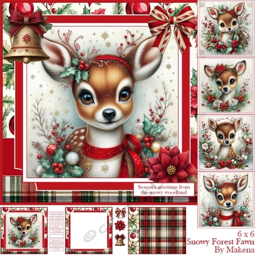 Snowy Forest Fawn