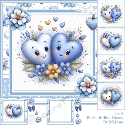 Blush of Blue Hearts